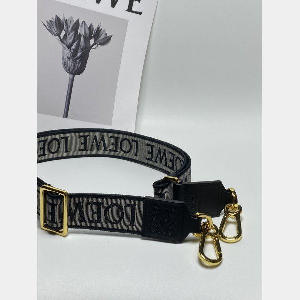 Best Loewe Anagram double-sided embroidered shoulder strap