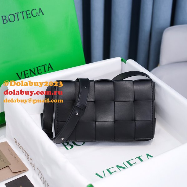 Top Quality Bottega Veneta Cassette Lambskin Crossbody Bag