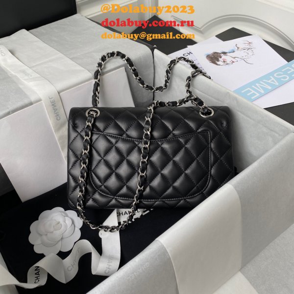 Top quality Fake Small Flap Lambskin CF 23cm