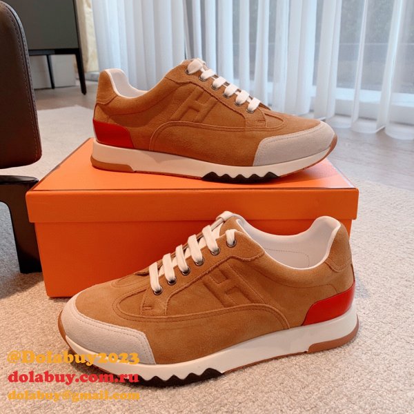 Wholesale Sneakers Leer Wit Hermes Knockoff Shoes