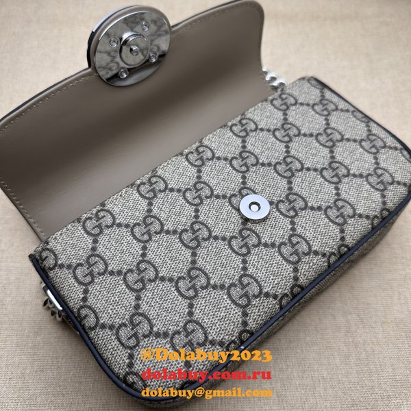 Petite GG Chain 1:1 Mirror 760194 Replicas Gucci Handbags