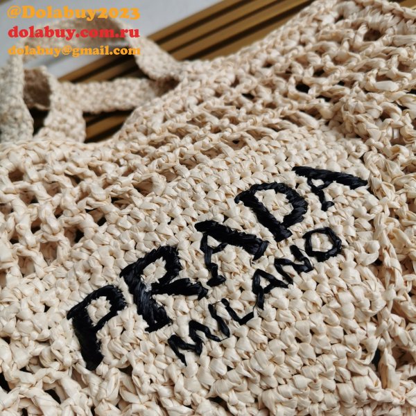 Top Quality PRADA Raffia tote bag Replica