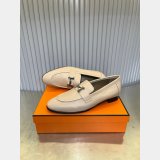 7 Star full leather loafer hermes shoes