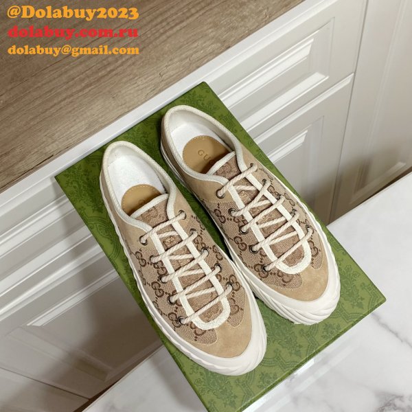 Perfect Dolabuy 1:1 Mirror Replica Gucci GG Canvas Shoes