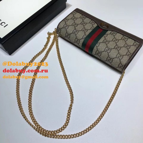 Replica Ophidia GG chain wallet 546592