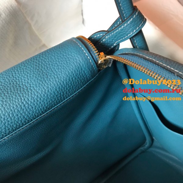 Hermes Replica Blue Lindy 26cm Bags Sale Outlet Online