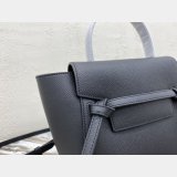 Replica Celine Leather Nano Belt Bag in Black