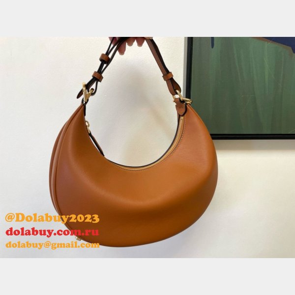 Best Fendi Fendigraphy leather shoulder hobo bag