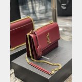 Shop Saint Laurent Sunset Mono Crossbody Bag 22CM 422906