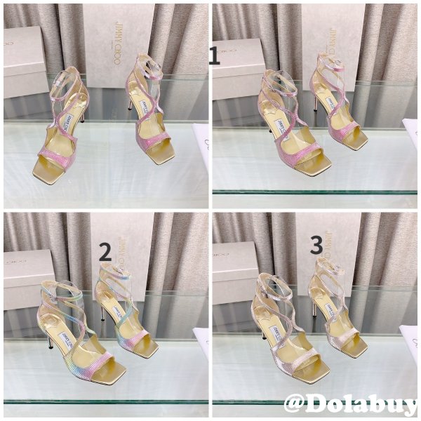 High Heeled Sandals Duplicate Heel: 8.5 cm / 10cm Jimmy Choo Shoes