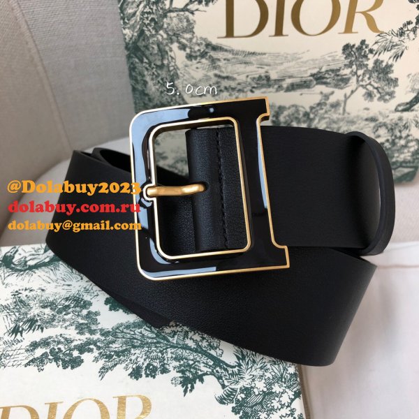 Christian Dior Replica Belts 3.5CM & 5.0CM Black Shop Online Now