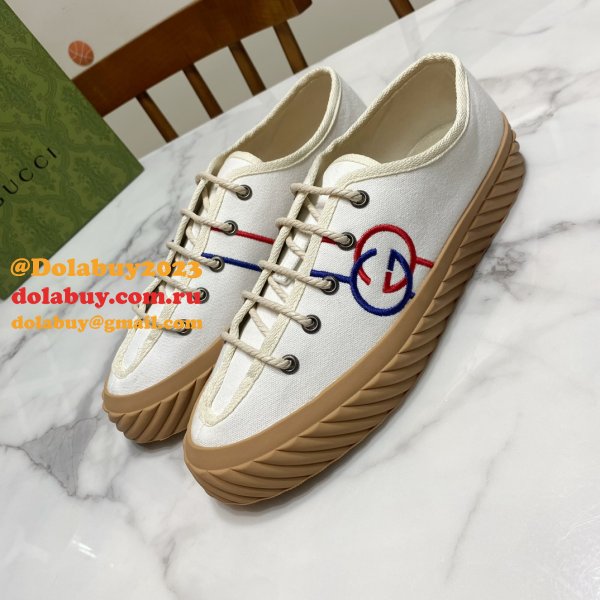 Gucci Shoes Replica Double G Canvas 1:1 Mirror High-Quality