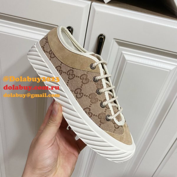 Perfect Dolabuy 1:1 Mirror Replica Gucci GG Canvas Shoes