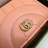 Gucci AAA+ 466492 Leather GG Marmont Card Case Knockoff Wallet