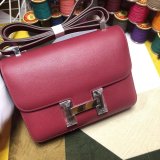 Hermes Constance Bag 23cm Epsom Leather Burgundy