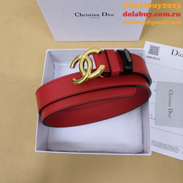 Best Replica CC Double C Belt Red 1153