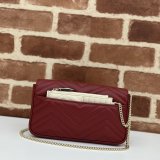 Gucci Replica GG Marmont Mini Crossbody Luxury 751526 Red Bag