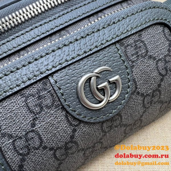 Gucci Replica Ophidia AAA+ Belt Supreme Grey 733868 Bag