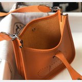 Hermes Bags Replica Mini Evelyne Orange