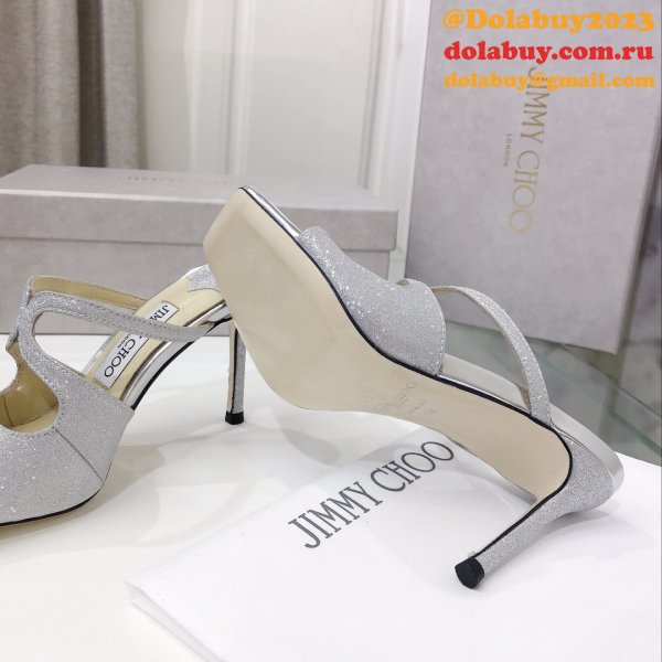 Heel: 8.5 cm Anise 75 Designer Sandals Jimmy Choo Shoes