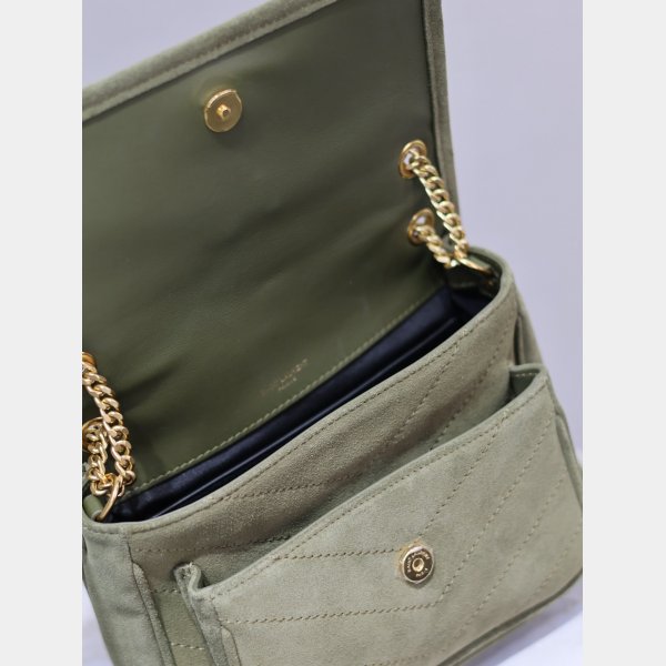 Buy Best YSL Niki 22CM 633151 Replicas High Quality ArmyGreen Bag