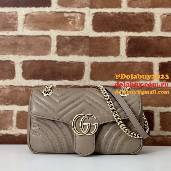 Gucci Designer GG Marmont 443497 Small Shoulder Fake Bag