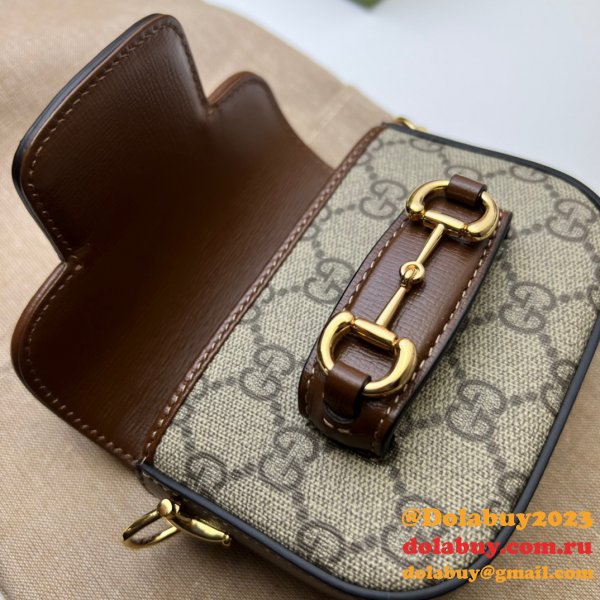 China Gucci High-end Replica 699760 Horsebit 1955 Strap Wallet