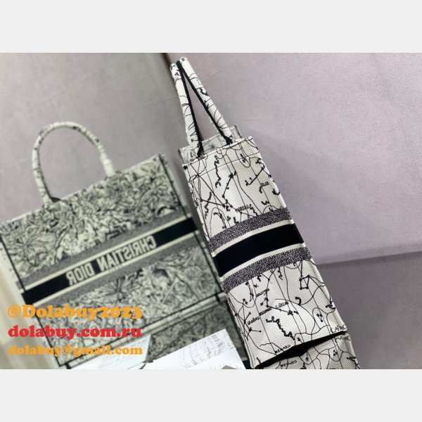 Replica Christian Dior Trotter Pattern Hand CD Book Tote Bag