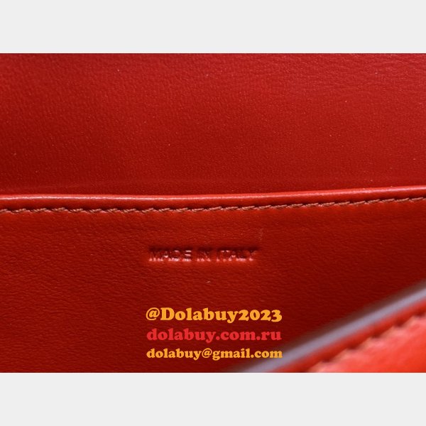 Celine Replicas Teen Classic Box Red Bag