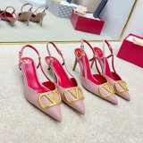 Valentino 1:1 Mirror Slingback Garavani Vlogo Pumps Fake Shoes