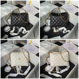 Duplicate Shop Knockoff AP4066 Black/White Shoulder Bags