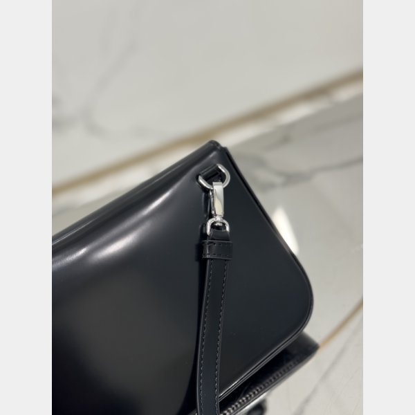 Black Brushed Shoulder Strap Prada 2VD061 Replica Designer Bag