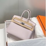 HERMES BIRKIN 25CM HALF HUMAN HANDMADE STICHING