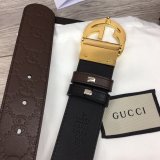 Fake Gucci 37MM Double G leather Replica belt