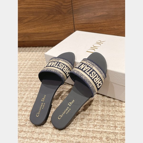 Replica Dior Flat Slipper DWAY SLIDE