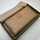 Gucci GG Marmont Top Quality Matelasse 443123 zip around wallet