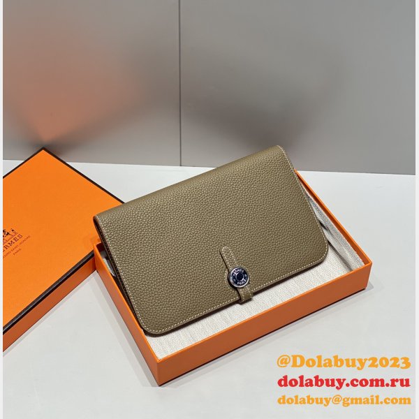 Luxury 1:1 Mirror Hermes Togo Passport Holder