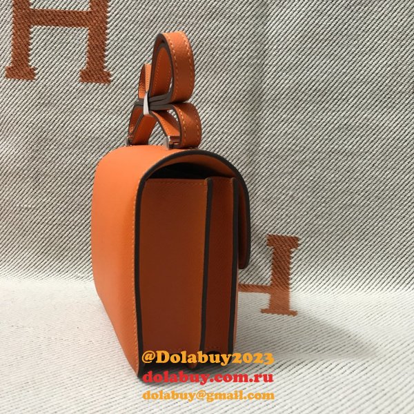 Hermes Constance Bag 18cm Epsom Leather Orange