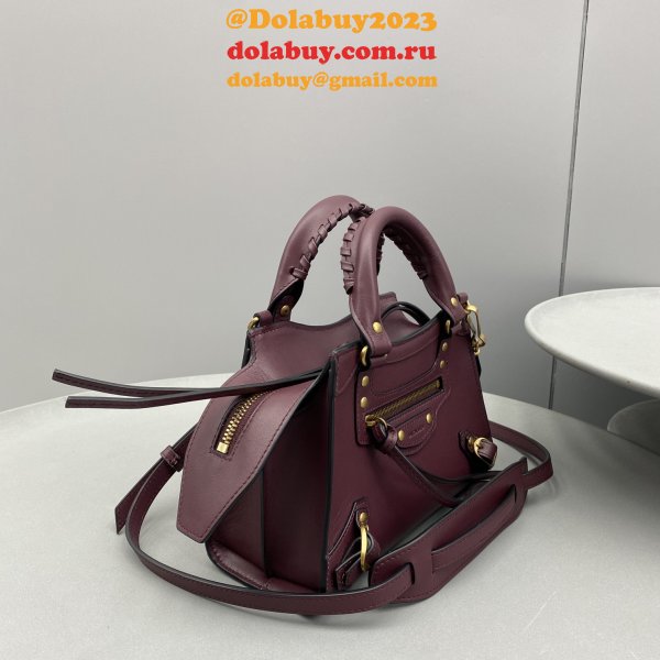 Replica balenciaga cuag plain weave wine red