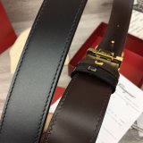 Replica Designer Salvatore Ferragamo 35 mm Black Belts