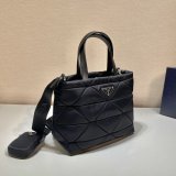 Buy Prada Replica Shoulder 1BG380 Black Handbags