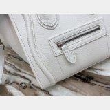 Buy Online Celine White Nano Luggage Bag-168243