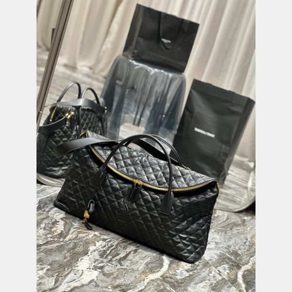 Ysl Replica Es Giant Travel 736009 Black Quited AAA+ Bag