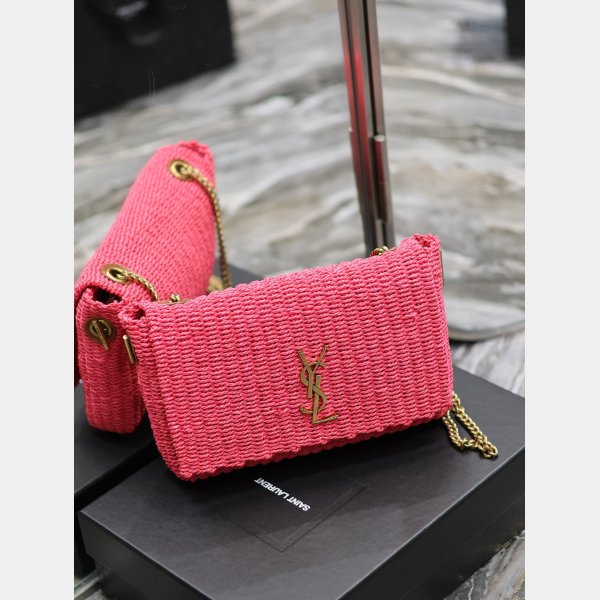 Designer Replica Saint Laurent Kate Clutch 553804 Rose Bag