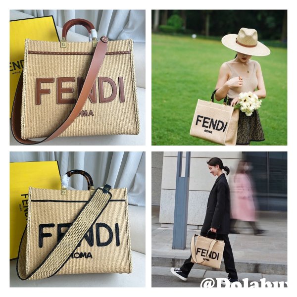 Top Quality Fendi Summer Raffia Shopping Bag Wholesale