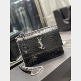 Designer YSL SUNSET BAG 22CM 422906 CROCO