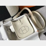 Hermes Evelyne Handbags Replica  off White