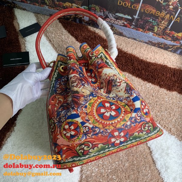 Multicolor Majolica 5500 Bucket Sling Fake Dolce & Gabbana Bag