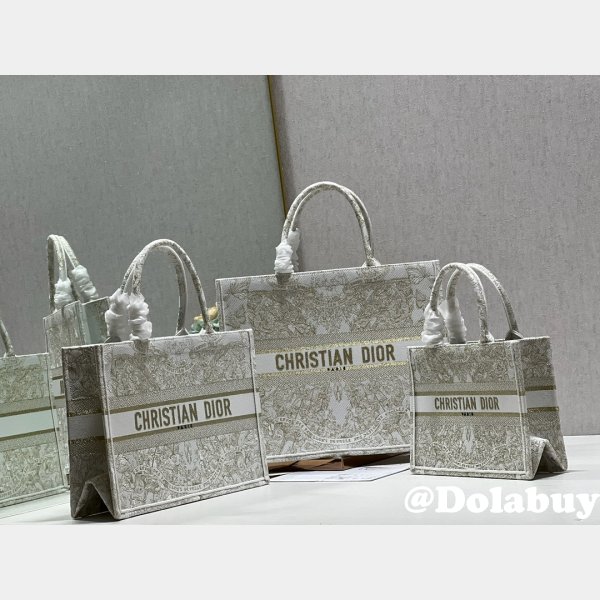 Best Book Tote Replica Christian Dior 1265/1286 Golden Flower Bag