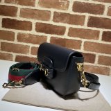 Fake Gucci Horsebit 1955 mini black 658574 bag